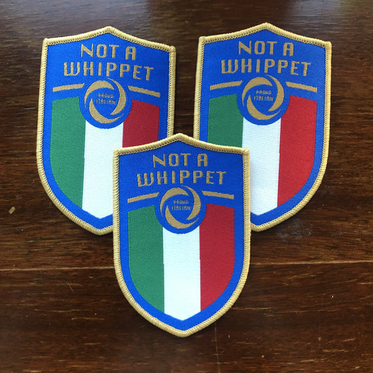Not A Whippet Iron-On Patches - 3 Pack